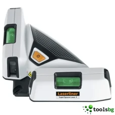 LASERLINER SUPER SQUARE LASER 4 - ПРОФЕСИОНАЛЕН ЧЕРВЕН АКУМУЛАТОРЕН ЛАЗЕРЕН ЛИНЕЕН НИВЕЛИР ЗА ПОДОВИ ПЛОЧКИ